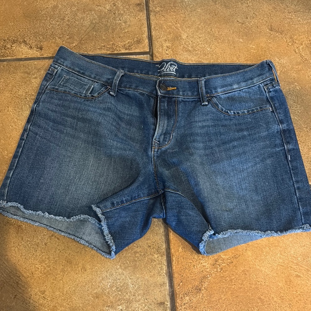 Old Navy Blue Jean Shorts Distressed Casual
